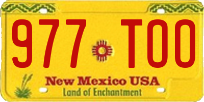 NM license plate 977TOO