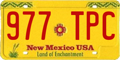 NM license plate 977TPC