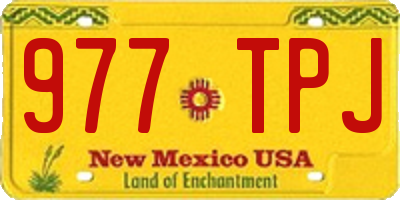 NM license plate 977TPJ