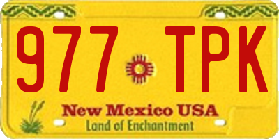 NM license plate 977TPK