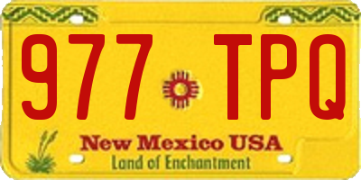 NM license plate 977TPQ