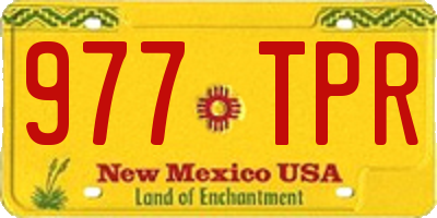 NM license plate 977TPR