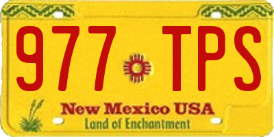 NM license plate 977TPS