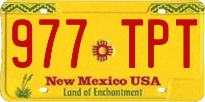 NM license plate 977TPT