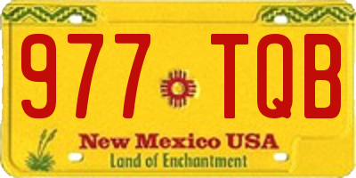 NM license plate 977TQB