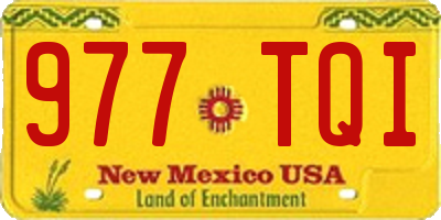 NM license plate 977TQI