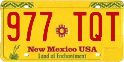 NM license plate 977TQT
