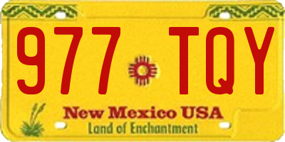 NM license plate 977TQY