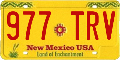NM license plate 977TRV