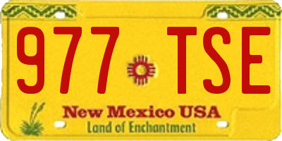 NM license plate 977TSE
