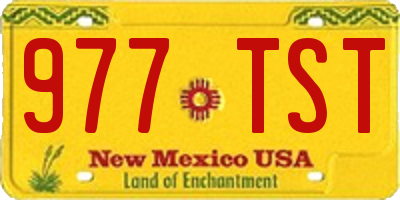 NM license plate 977TST