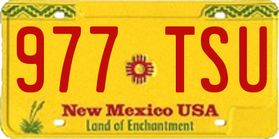 NM license plate 977TSU