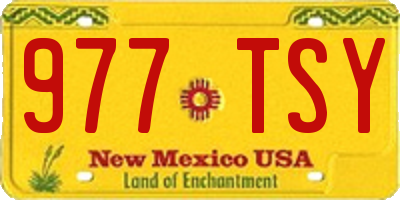 NM license plate 977TSY