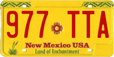 NM license plate 977TTA