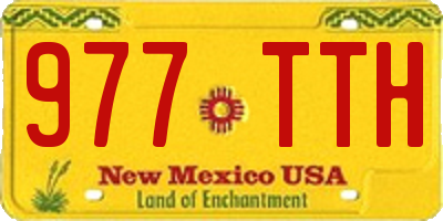 NM license plate 977TTH