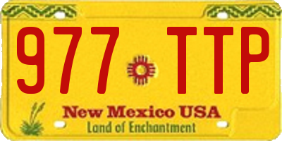 NM license plate 977TTP