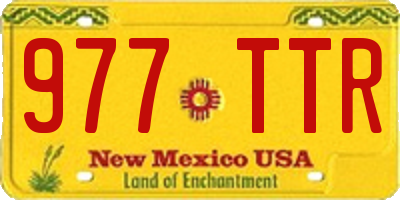 NM license plate 977TTR