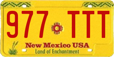 NM license plate 977TTT