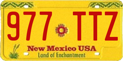 NM license plate 977TTZ