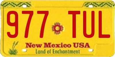 NM license plate 977TUL