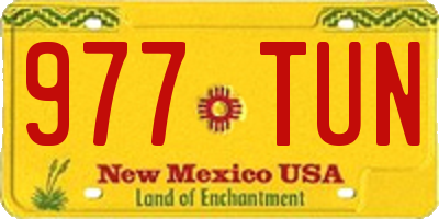 NM license plate 977TUN