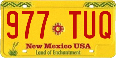 NM license plate 977TUQ