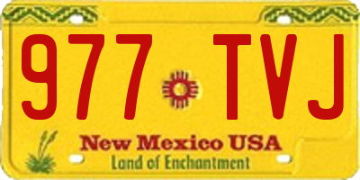 NM license plate 977TVJ