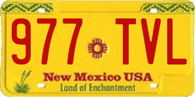 NM license plate 977TVL