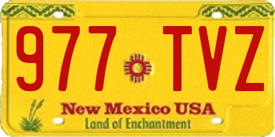 NM license plate 977TVZ