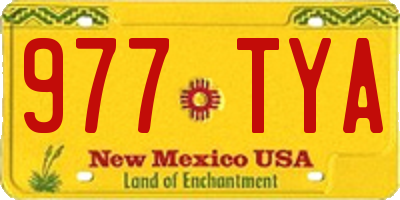 NM license plate 977TYA