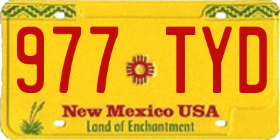 NM license plate 977TYD