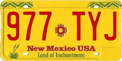 NM license plate 977TYJ