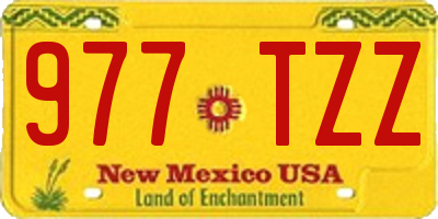 NM license plate 977TZZ