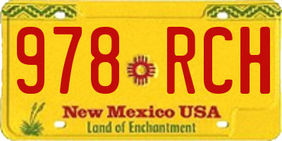 NM license plate 978RCH