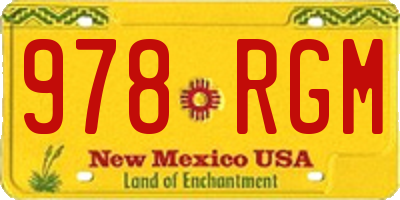 NM license plate 978RGM