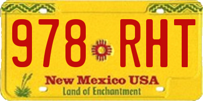 NM license plate 978RHT