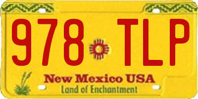 NM license plate 978TLP