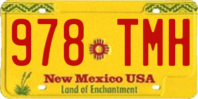 NM license plate 978TMH