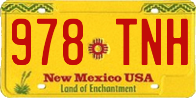 NM license plate 978TNH