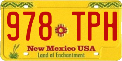 NM license plate 978TPH