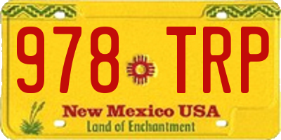 NM license plate 978TRP