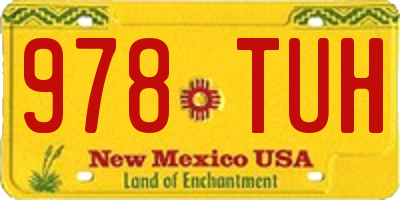 NM license plate 978TUH