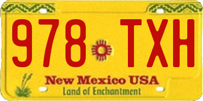 NM license plate 978TXH