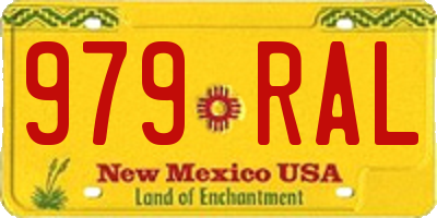 NM license plate 979RAL