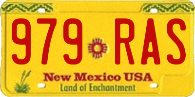 NM license plate 979RAS
