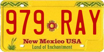 NM license plate 979RAY