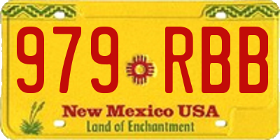 NM license plate 979RBB