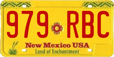 NM license plate 979RBC
