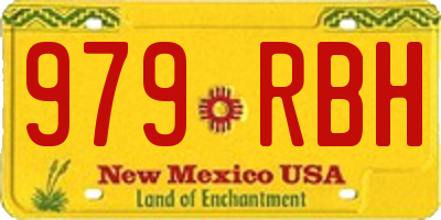 NM license plate 979RBH