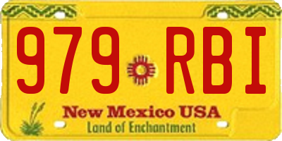 NM license plate 979RBI